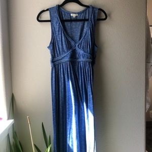 Blue Braided Maxi Dress